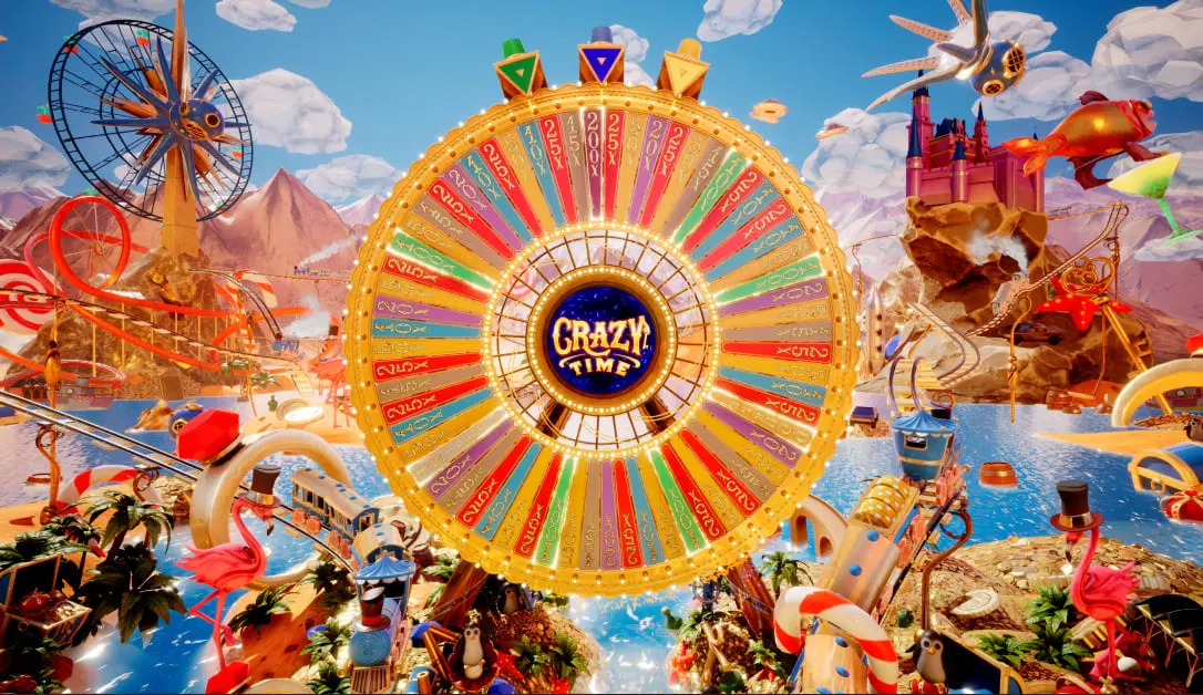 Crazy Time auf Mobilgerät und Desktop