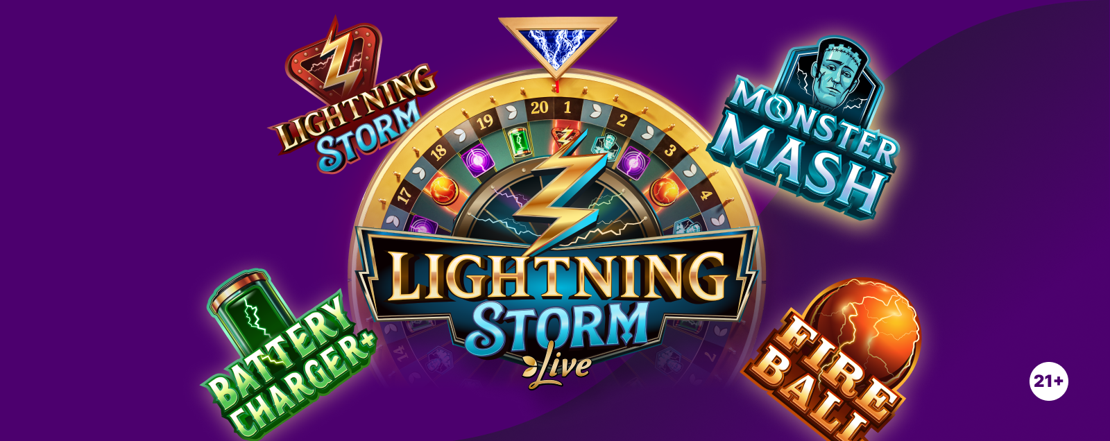 Lightning Storm auf Mobilgerät und Desktop