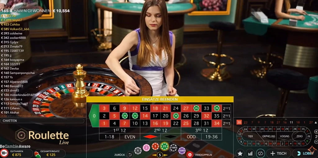 Live Roulette auf Mobilgerät und Desktop